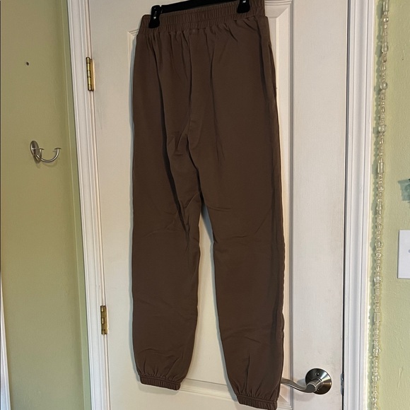 Women's Casual Brown Jogger Pants - Picture 2 of 4